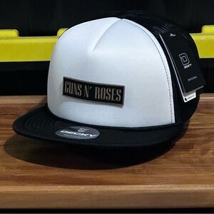 Guns N' Roses Black and White Trucker Hat